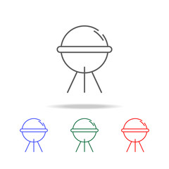 satellite line icon. Elements in multi colored icons for mobile concept and web apps. Icons for website design and development, app development