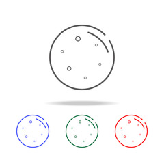 Moon line icon. Elements in multi colored icons for mobile concept and web apps. Icons for website design and development, app development
