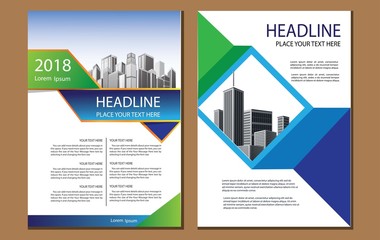 design cover book brochure flyer layout annual report business template
