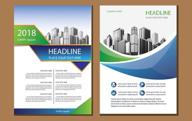 design cover book brochure flyer layout annual report business template
