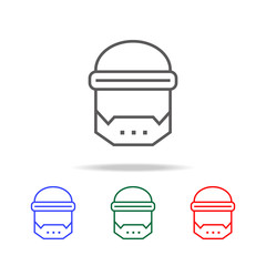 Obraz na płótnie Canvas space mask icon. Elements in multi colored icons for mobile concept and web apps. Icons for website design and development, app development