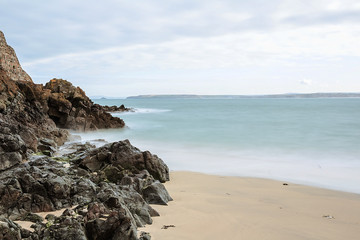 Fototapeta na wymiar Rocky Coast at St. Ives in Colour