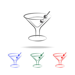 martini glass icon. Elements in multi colored icons for mobile concept and web apps. Icons for website design and development, app development
