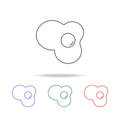 omelette icon. Elements in multi colored icons for mobile concept and web apps. Icons for website design and development, app development
