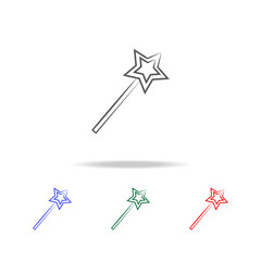asterisk icon. Elements in multi colored icons for mobile concept and web apps. Icons for website design and development, app development