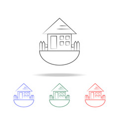 country house icon. Elements in multi colored icons for mobile concept and web apps. Icons for website design and development, app development