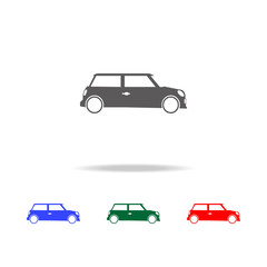 Fototapeta premium small city car icon. Elements in multi colored icons for mobile concept and web apps. Icons for website design and development, app development