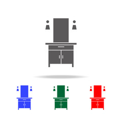 closet in the bathroom icon. Elements in multi colored icons for mobile concept and web apps. Icons for website design and development, app development