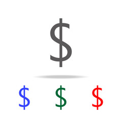 dollar sign icon. Elements in multi colored icons for mobile concept and web apps. Icons for website design and development, app development