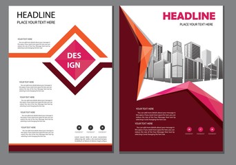 design cover book brochure flyer layout annual report business template