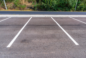 Empty parking lot