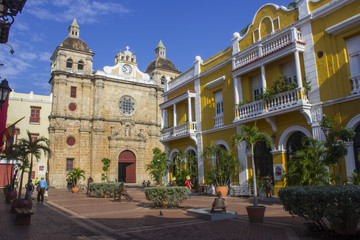 Fototapeta na wymiar Las calles de Cartagena