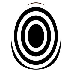 Easter egg silhouette