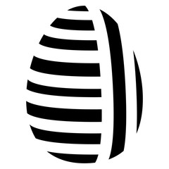 Easter egg silhouette