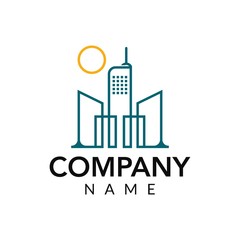 Obraz premium real estate vector logo icon illustration 