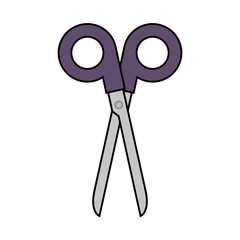 scissors tool isolated icon vector illustration design