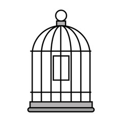 cage bird empty icon vector illustration design