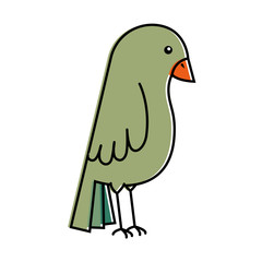 cute bird isolated icon vector illustration design
