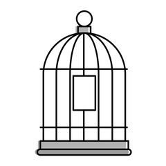 cage bird empty icon vector illustration design