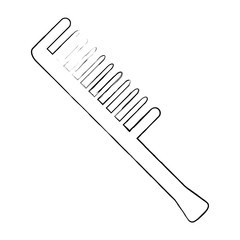 comb barber tool icon vector illustration design
