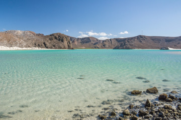 Paradisiac beach of Balandra at La Paz, Baja California