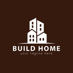 Fototapeta premium Build Home Logo Vector