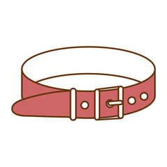 mascot necklace isolated icon vector illustration design