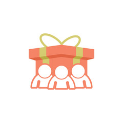 People Gift Logo Icon Design