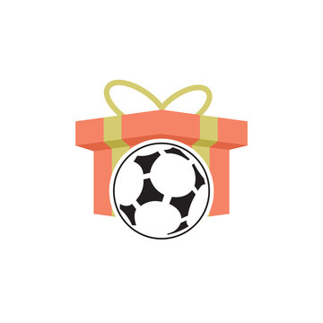 Soccer Gift Logo Icon Design