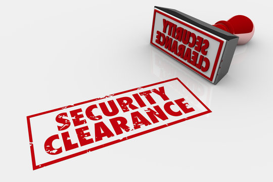 Security Clearance Approved Stamp 3d Illustration