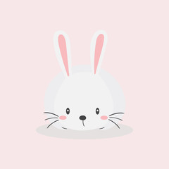 cute rabbit vector