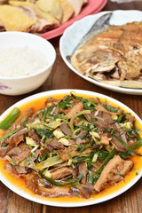 Chinese food sichuan cuisine, Sliced beef and ox tongue in chilli sauce, Mr and Mrs Smith      