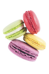mix of four colorful biscuits isoIrovany on white