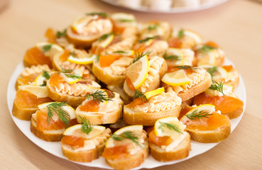 Tasty sandwiches for party