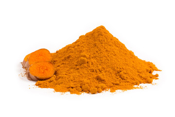 Turmeric root and powder