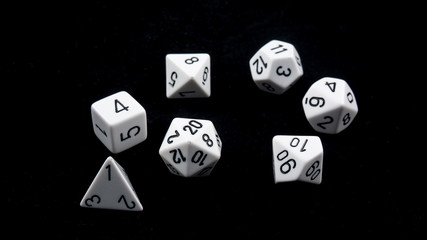 white polyhedron in the black abyss