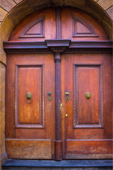 Old door in the Prague