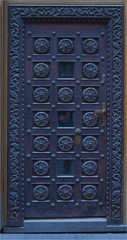 Old door in the Prague
