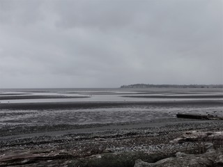 Winter storm clouds hanging over Birch Bay