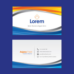 Obraz premium Business Card Template. creative business card