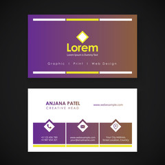 Business Card Template. creative business card