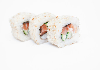 Sushi isolated on white background
