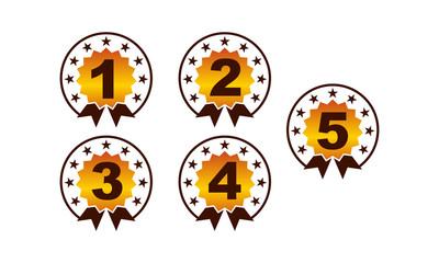 Number Vector Template Set