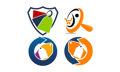 Discount Shopping Vector Set