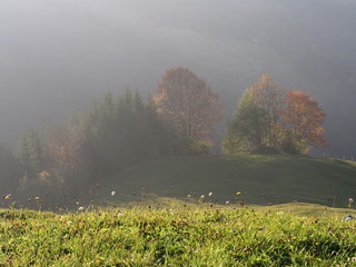 Herbststimmung Alpen Wetterstein Garmisch