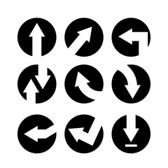 arrow in circle buttons