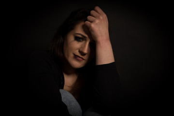 Violence victims sad