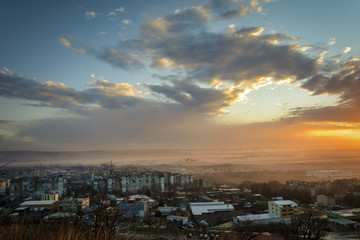 Fototapeta na wymiar Sunset over Varna