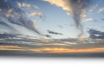 Naklejka premium light blue sky and white cloud