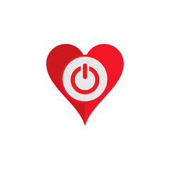 Power Love Logo Icon Design
